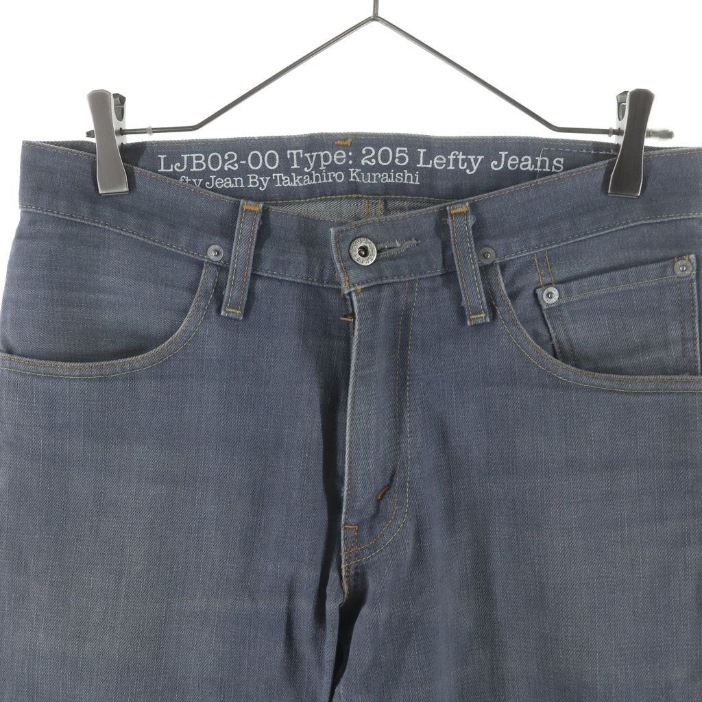 Levi's(リーバイス) 205 Lefty Jeans Lefty Jeans by Takahiro Kuraishi ジップフライ 革パッチ デニムパンツ ジーンズ グレー LJB02-0002