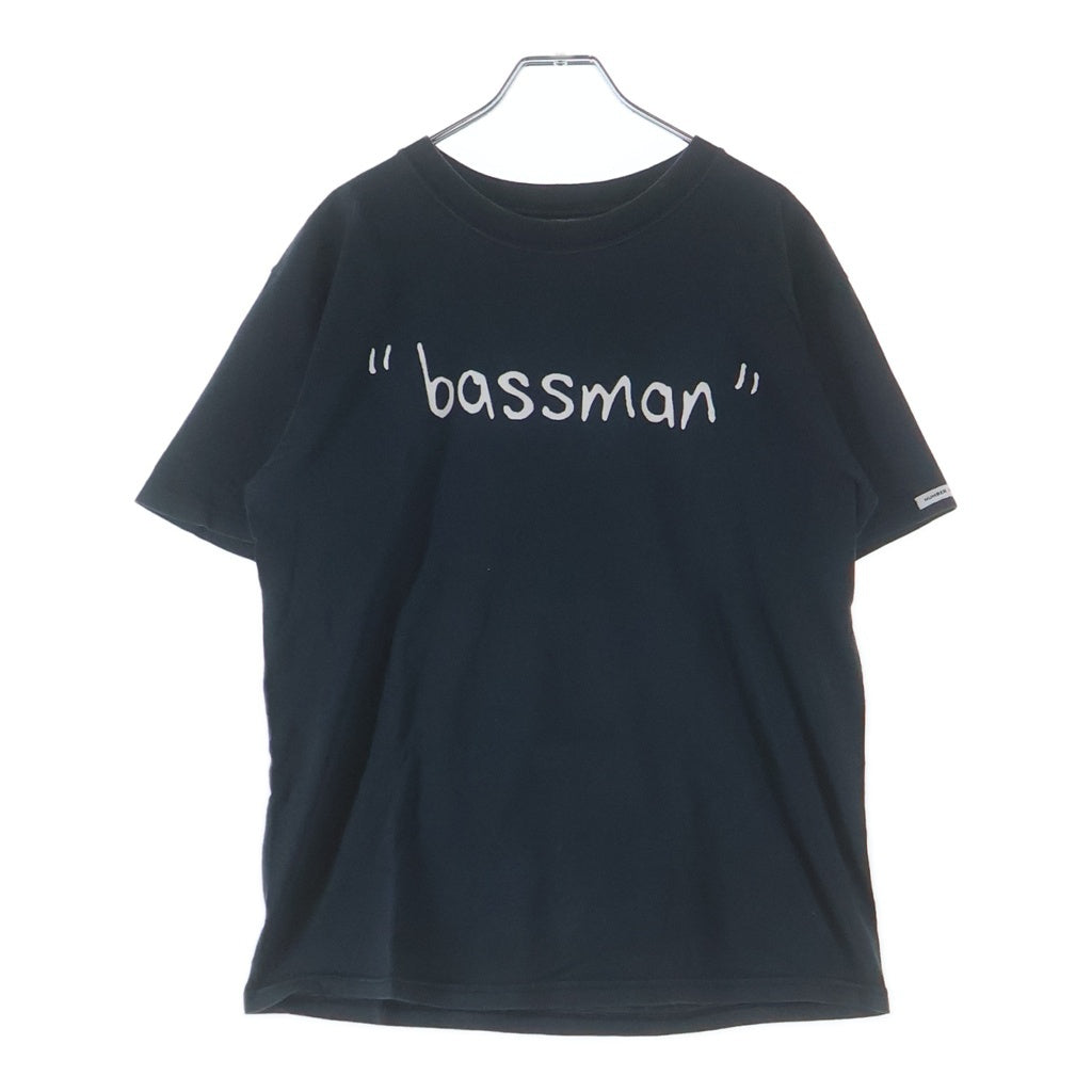 NUMBER (N)INE(ナンバーナイン) bassman プリント クルーネック半袖Tシャツカットソー ネイビー