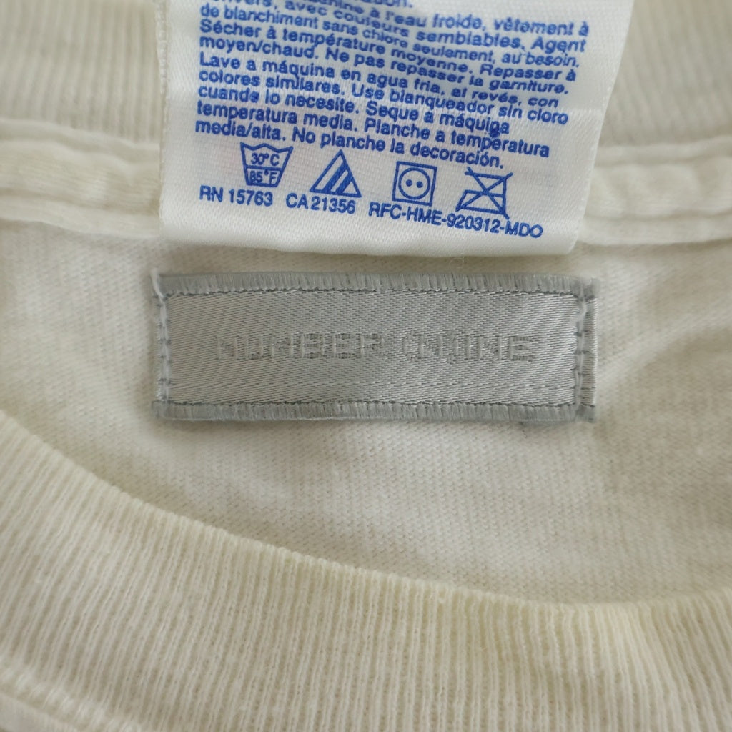 NUMBER (N)INE(ナンバーナイン) THE STONE ROSES WATERFALL フロント プリント クルーネック半袖Tシャツカットソー ホワイト