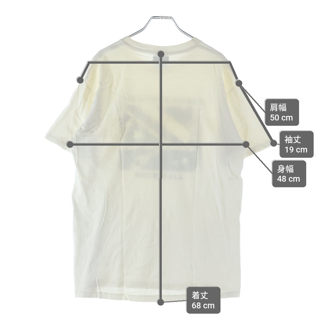 NUMBER (N)INE(ナンバーナイン) THE STONE ROSES WATERFALL フロント プリント クルーネック半袖Tシャツカットソー ホワイト
