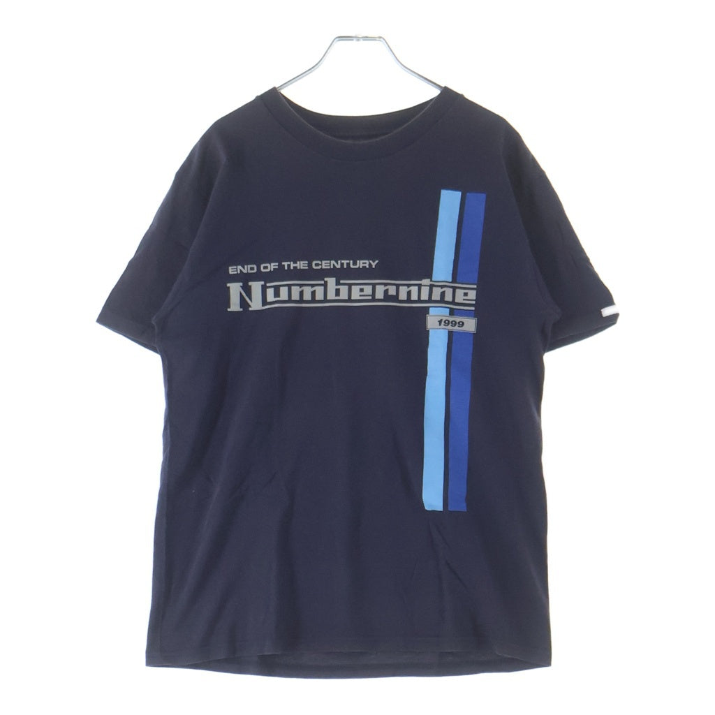 NUMBER (N)INE(ナンバーナイン) End Of Century 1999 フロントプリント クルーネック半袖Tシャツカットソー ネイビー