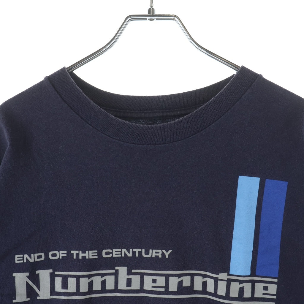 NUMBER (N)INE(ナンバーナイン) End Of Century 1999 フロントプリント クルーネック半袖Tシャツカットソー ネイビー