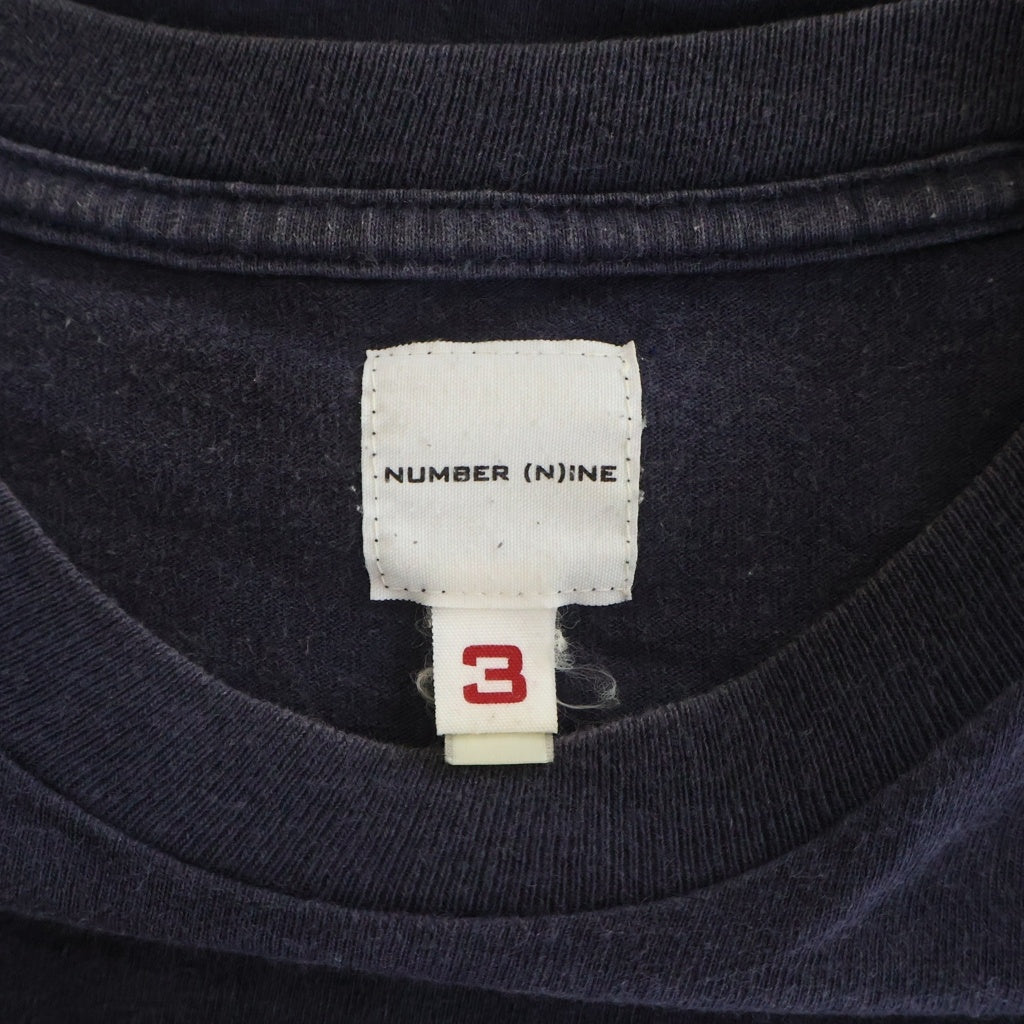 NUMBER (N)INE(ナンバーナイン) End Of Century 1999 フロントプリント クルーネック半袖Tシャツカットソー ネイビー