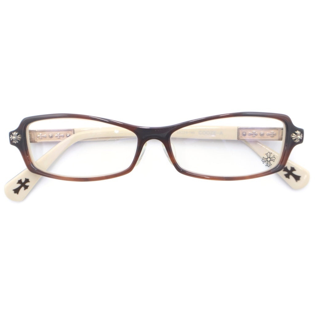 CHROME HEARTS(クロムハーツ) COOZE-A CHプラス ウェリントン アイウェア 眼鏡 ブラウン