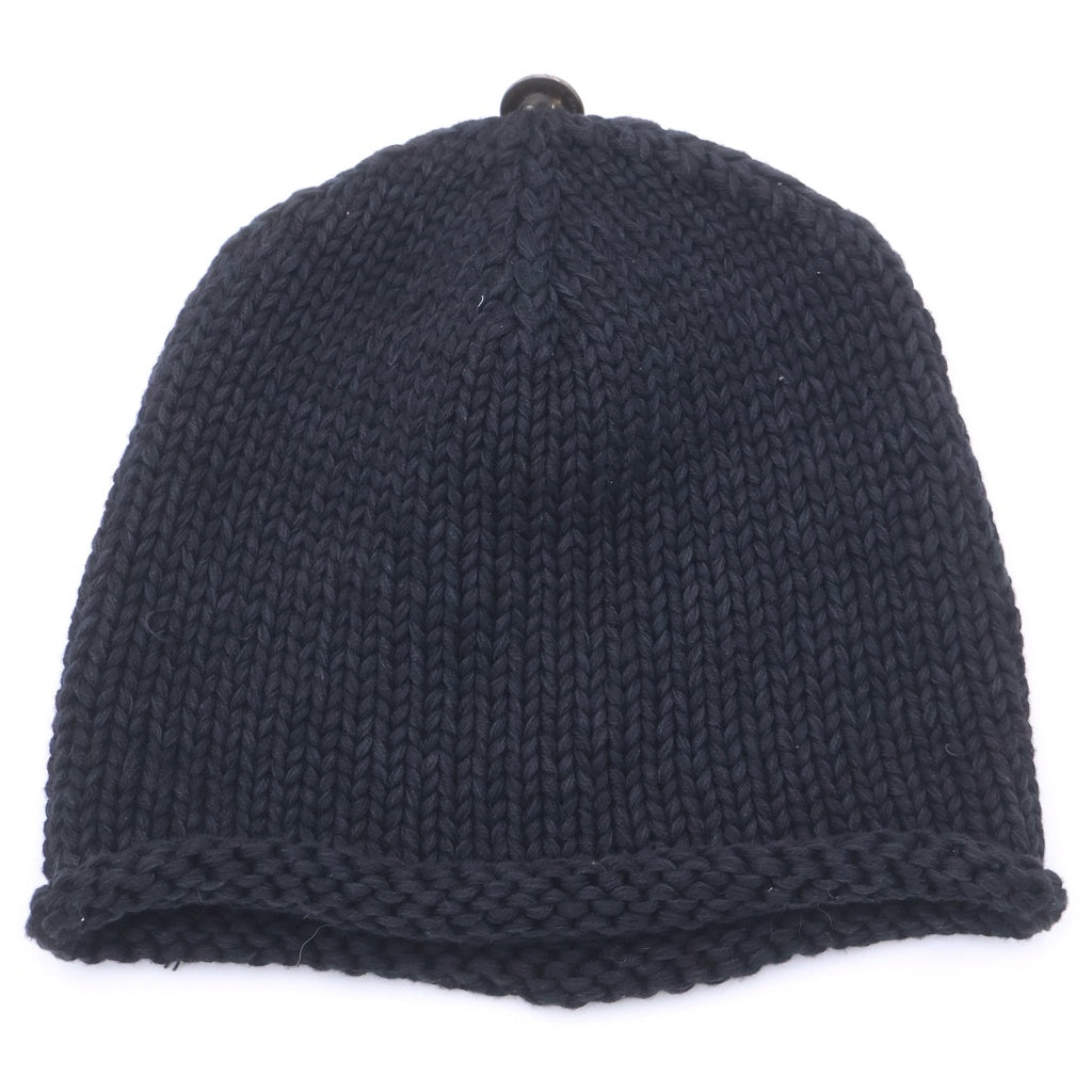 CHROME HEARTS(クロムハーツ) BEANIE CASH CROSS PATCH クロスパッチ付き カシミアビーニー ニット帽 ブラック