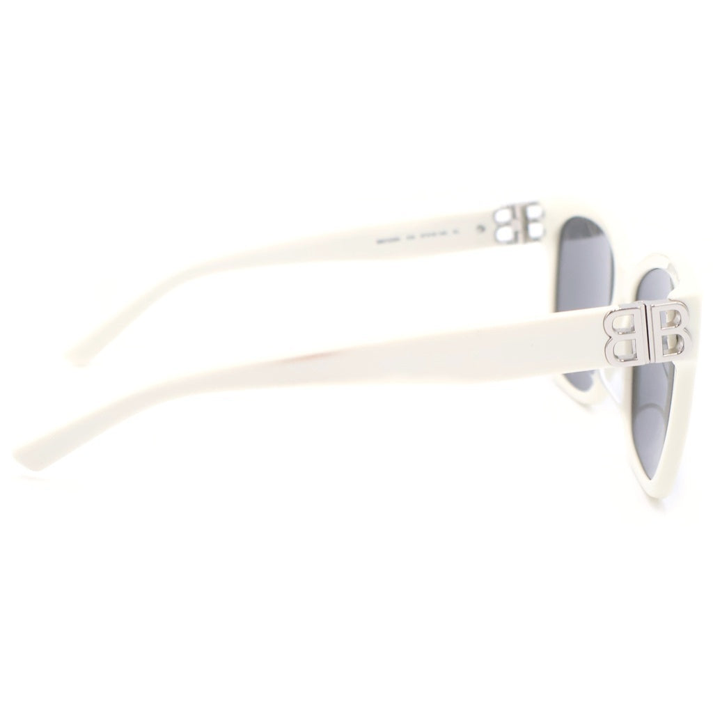 BALENCIAGA(バレンシアガ) Dynasty Eyewear スクエアフレーム サングラス ホワイト/シルバー