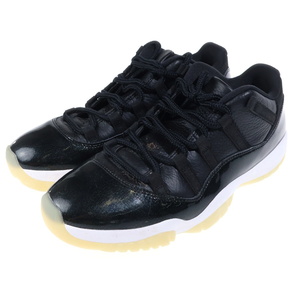 NIKE(ナイキ) AIR JORDAN 11 RETRO LOW 72-10 AV2187-001 エアジョーダン11 レトロ ブラック ジムレッド ローカットスニーカー ブラック