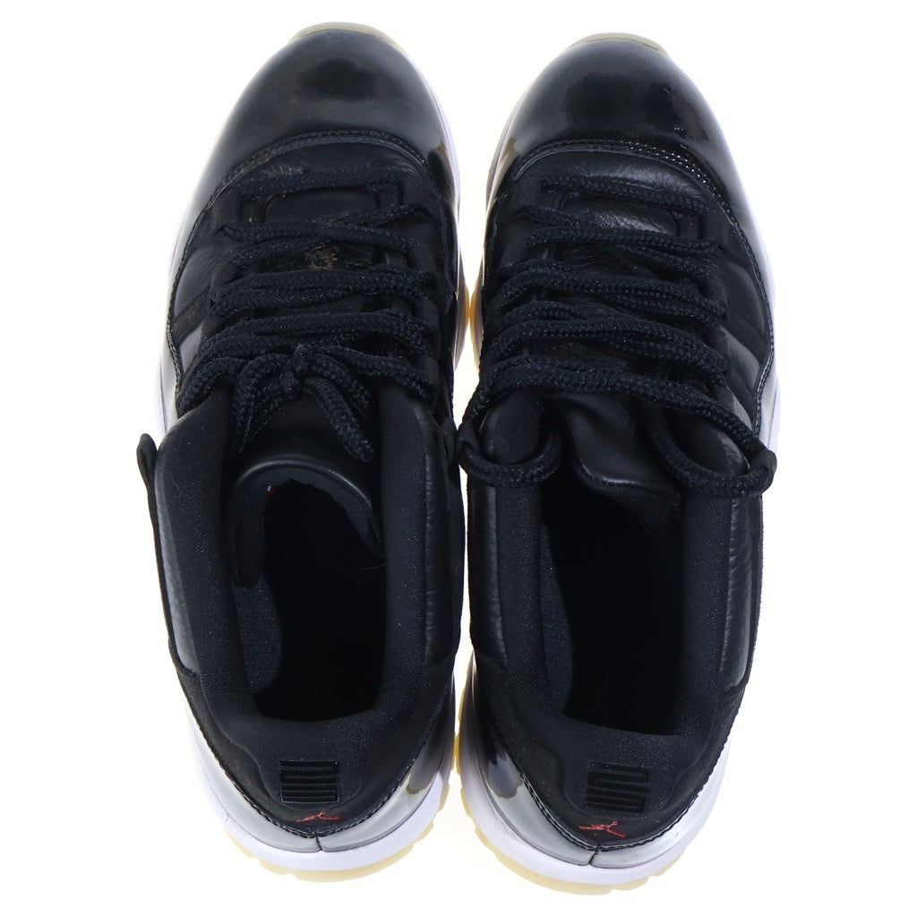 NIKE(ナイキ) AIR JORDAN 11 RETRO LOW 72-10 AV2187-001 エアジョーダン11 レトロ ブラック ジムレッド ローカットスニーカー ブラック