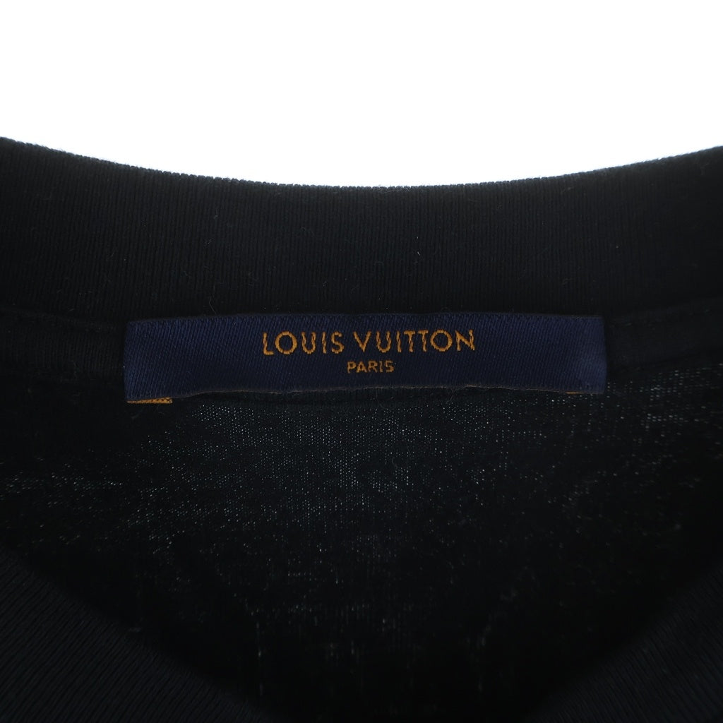 LOUIS VUITTON(ルイヴィトン) 19AW All Over Logo Tee RM192M NPG HHY20W オール オーバー ロゴ クルーネック半袖Tシャツカットソー ブラック