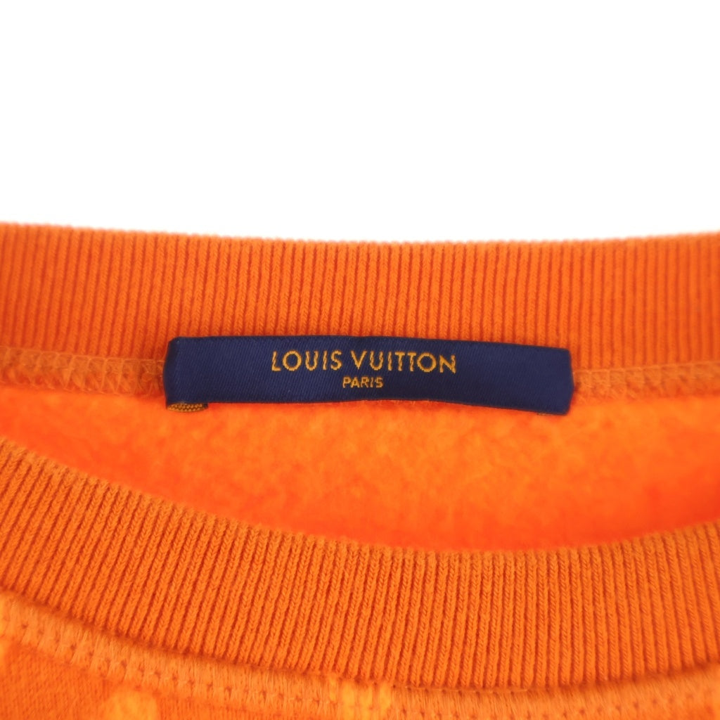 LOUIS VUITTON(ルイヴィトン) 19AW Full Monogram Jacquard Crewneck Knit Sweater RM192M NPN HHY14W フルモノグラムジャカードクルーネックニットセーター オレンジ