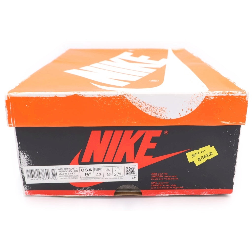 NIKE(ナイキ) AIR JORDAN 1 HIGH OG エアジョーダン1 ロスト&ファウンド シカゴ ハイカットスニーカー ホワイト/レッド US9.5/27.5cm DZ5485-612