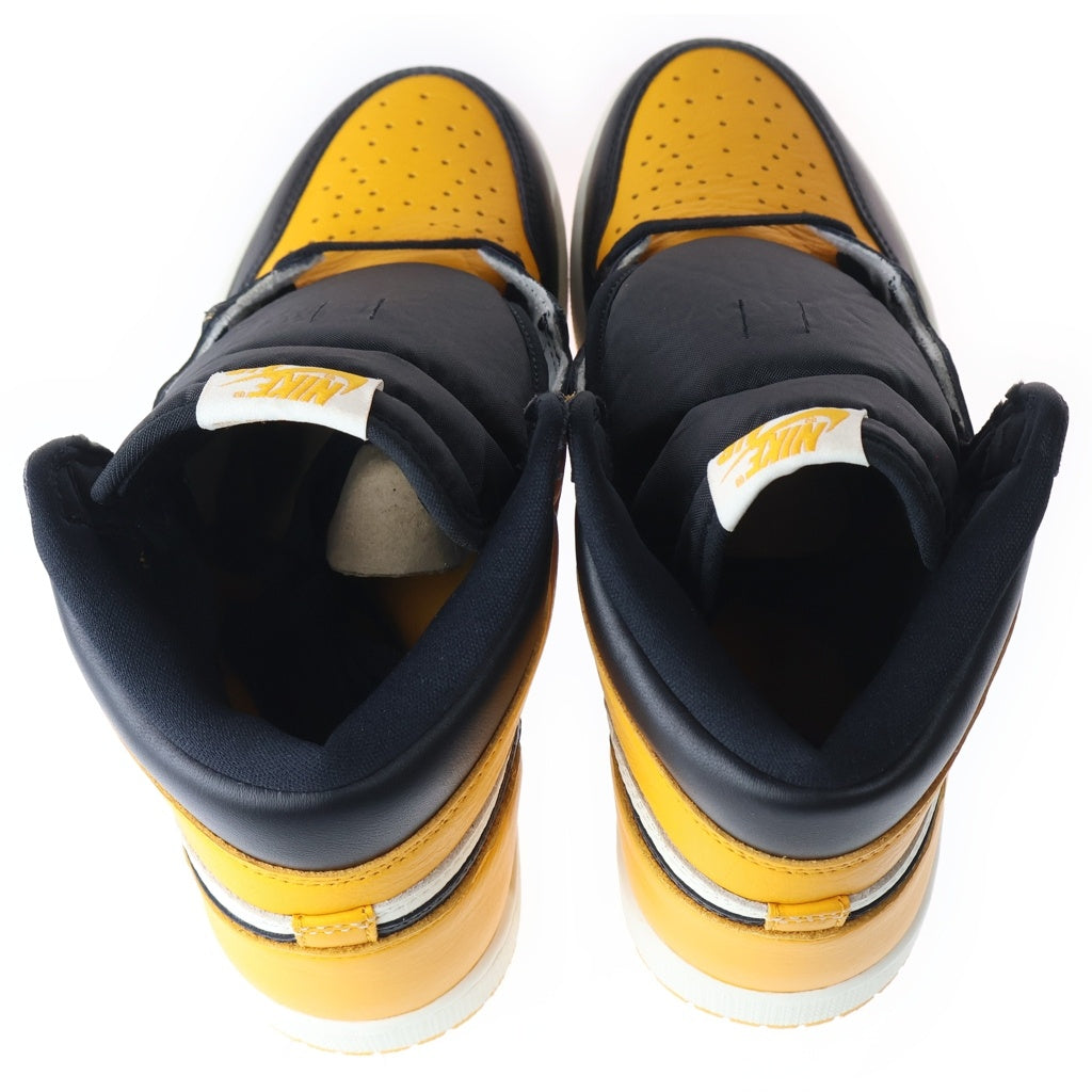NIKE(ナイキ) AIR JORDAN1 RETRO HIGH OG TAXI 555088-711 エアジョーダン1 レトロハイ タクシー ハイカットスニーカー ブラック/ホワイト/イエロー US9.5/27.5cm