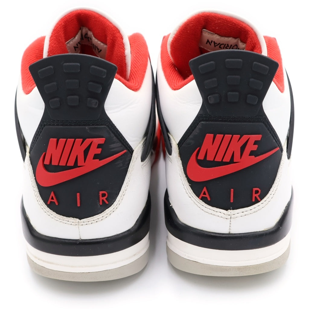 NIKE(ナイキ) AIR JORDAN 4 RETRO OG FIRE RED 2020 DC7770-160 エアジョーダン4 レトロ ファイヤーレッド ハイカットスニーカー ホワイト/レッド US9.5/27.5cm