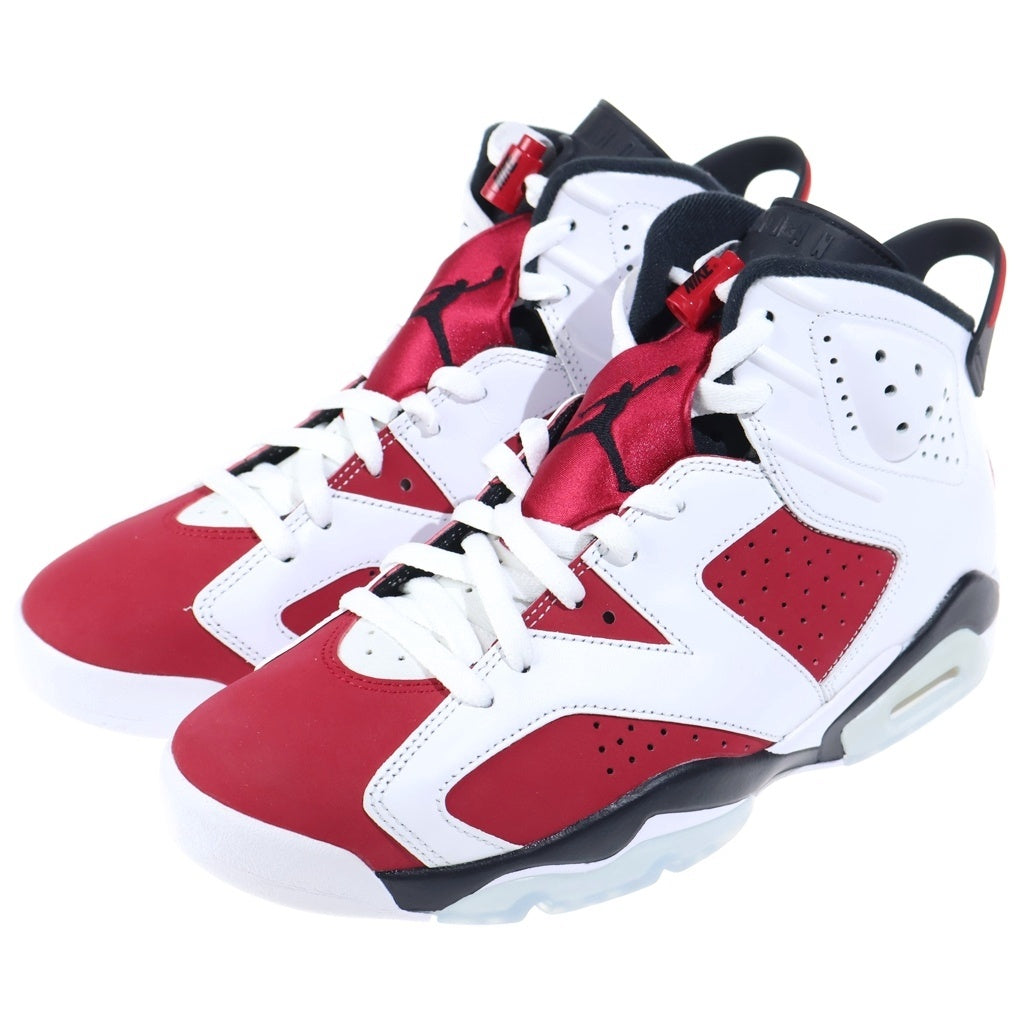 NIKE(ナイキ) AIR JORDAN 6 RETRO CARMINE CT8529-106 エアジョーダン6 カーマイン ハイカットスニーカー ホワイト/レッド US9.5/27.5cm