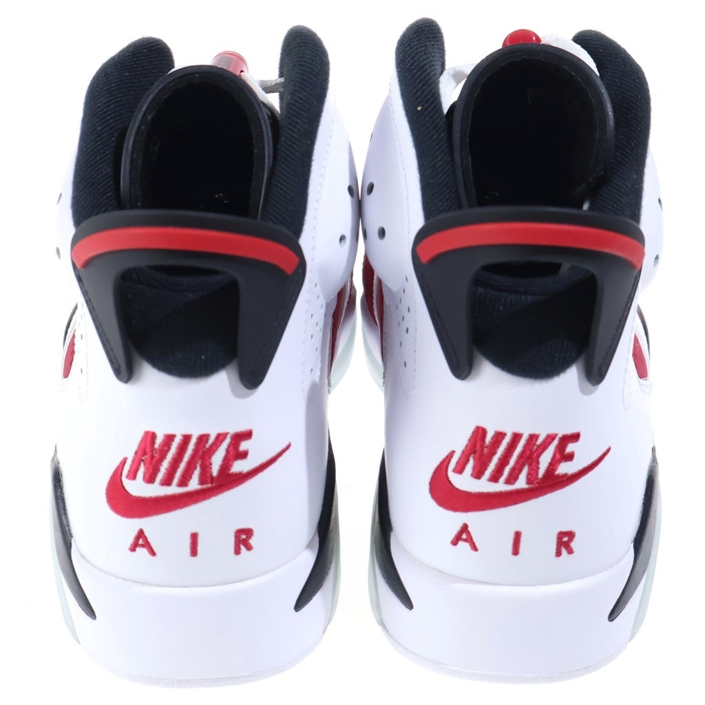 NIKE(ナイキ) AIR JORDAN 6 RETRO CARMINE CT8529-106 エアジョーダン6 カーマイン ハイカットスニーカー ホワイト/レッド US9.5/27.5cm