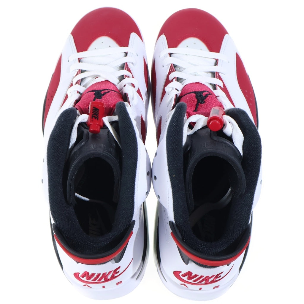 NIKE(ナイキ) AIR JORDAN 6 RETRO CARMINE CT8529-106 エアジョーダン6 カーマイン ハイカットスニーカー ホワイト/レッド US9.5/27.5cm