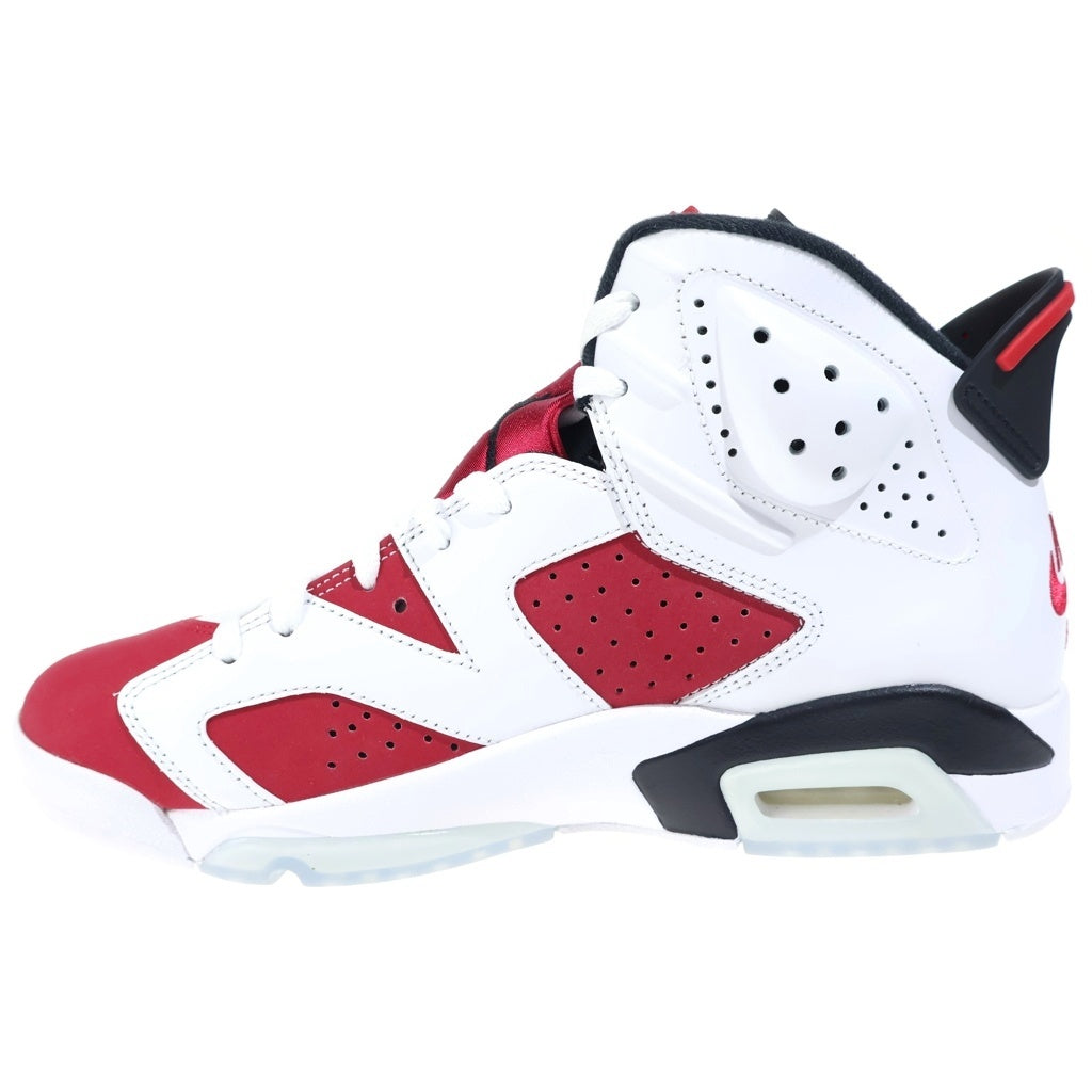 NIKE(ナイキ) AIR JORDAN 6 RETRO CARMINE CT8529-106 エアジョーダン6 カーマイン ハイカットスニーカー ホワイト/レッド US9.5/27.5cm