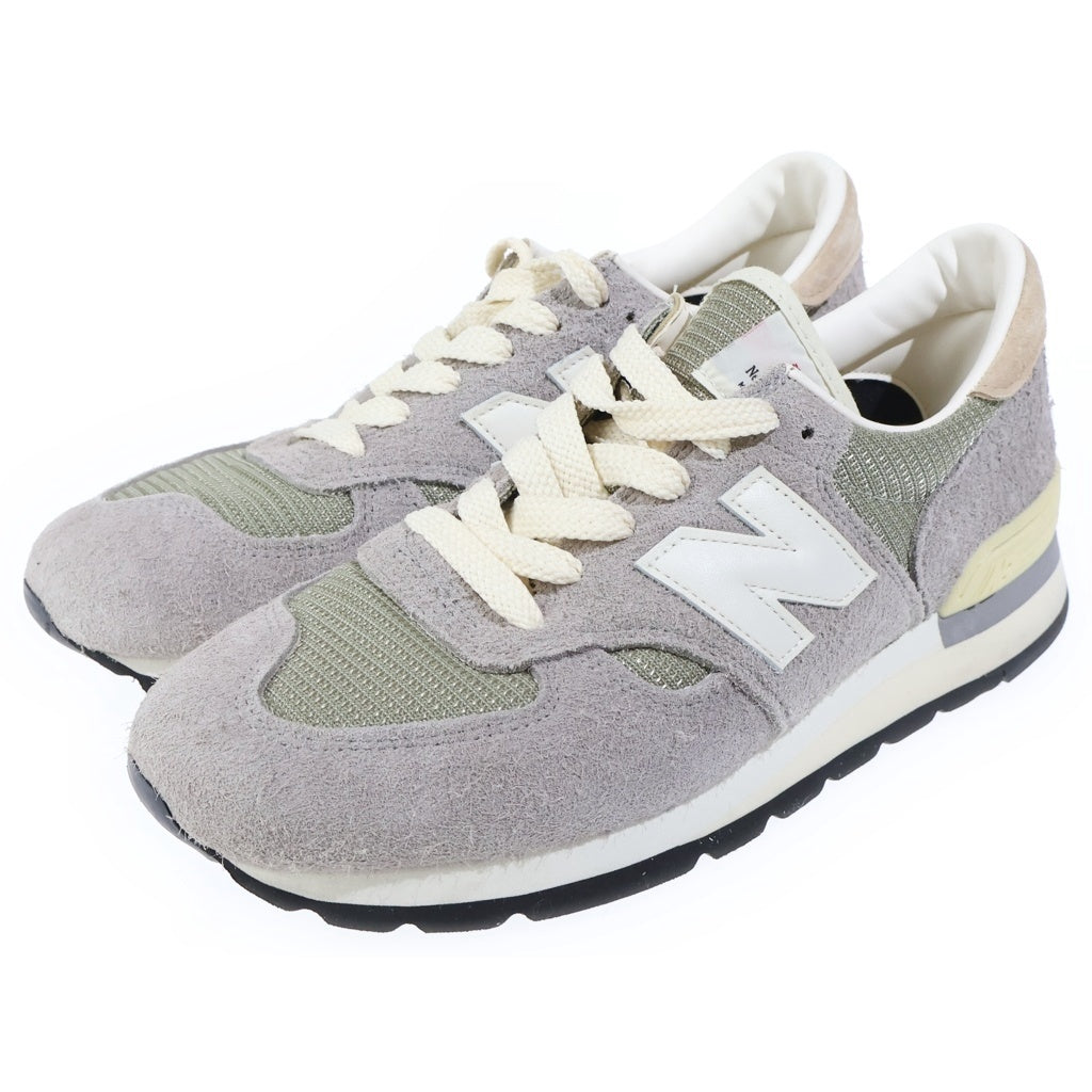 New Balance(ニューバランス) M990TA1 スエード メッシュローカットスニーカー グレー US9.5/27.5cm