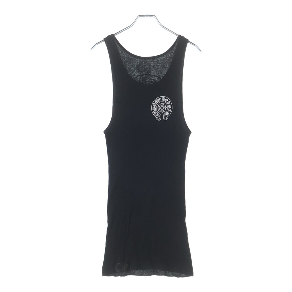 CHROME HEARTS(クロムハーツ) Back Horseshoe Print Tank Top バックホースシュープリント タンクトップ ブラック