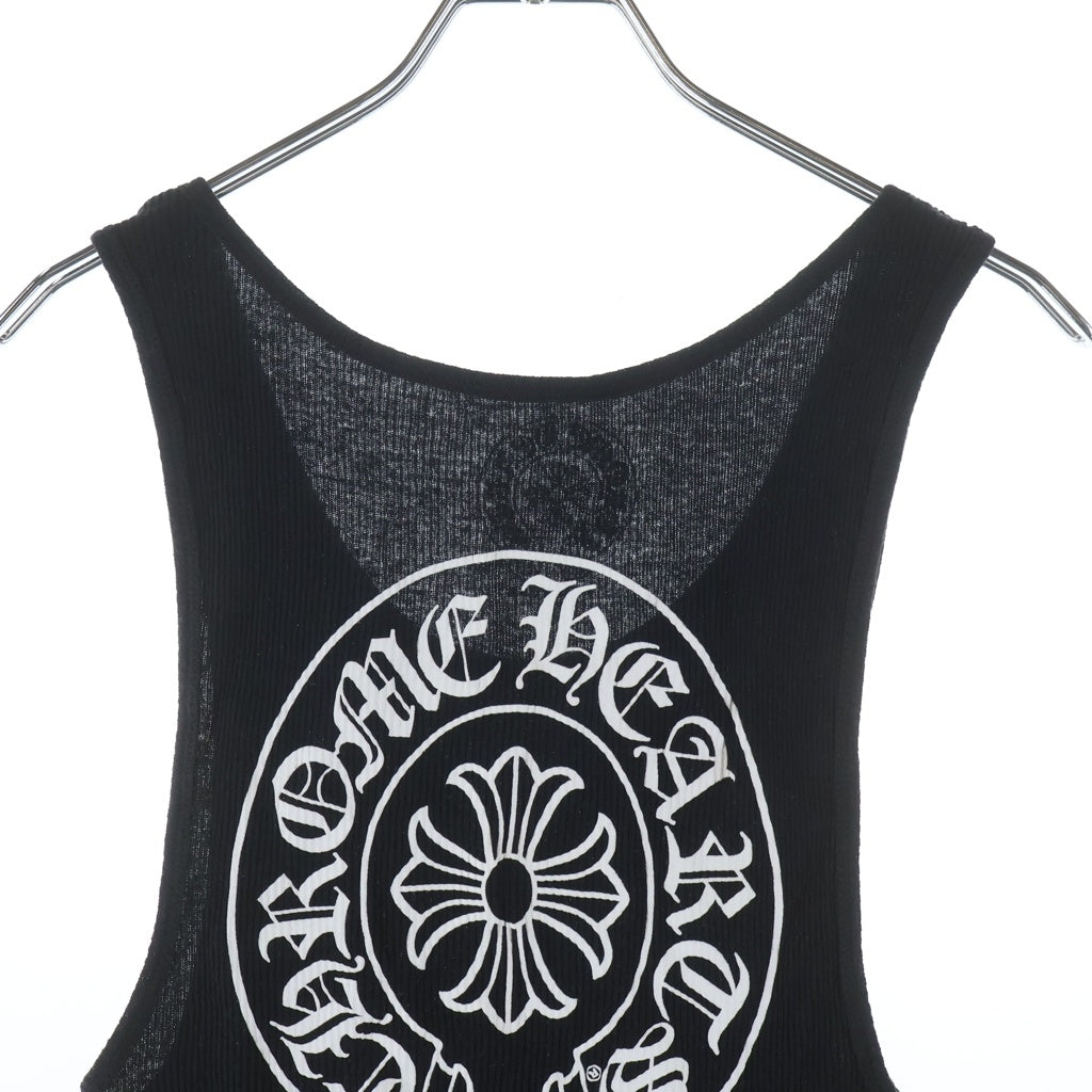 CHROME HEARTS(クロムハーツ) Back Horseshoe Print Tank Top バックホースシュープリント タンクトップ ブラック