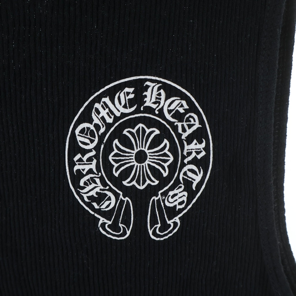 CHROME HEARTS(クロムハーツ) Back Horseshoe Print Tank Top バックホースシュープリント タンクトップ ブラック