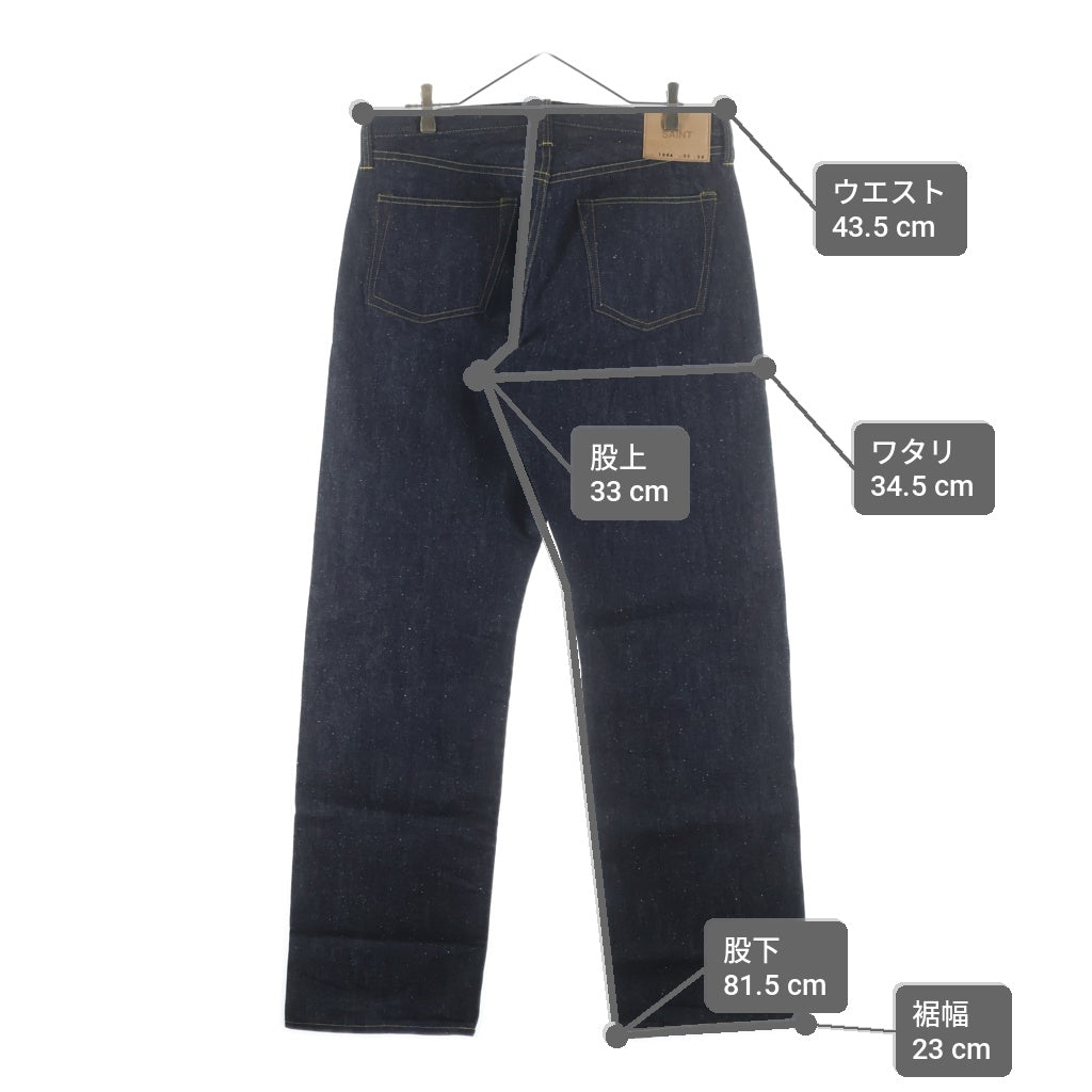 SAINT MICHAEL(セントマイケル) BBJ_DENIM REGID PANTS ストレートデニムパンツ インディゴ SM-MK8-0000-C46