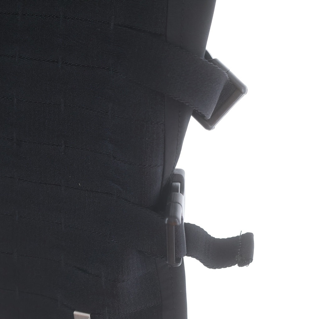 1017 ALYX 9SM(アリクス) 19SS Trooper Bracee Vest ラムレザー バックロゴ ナイロンベスト ブラック