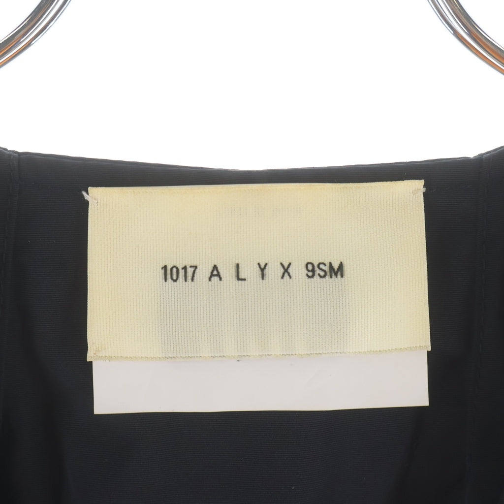 1017 ALYX 9SM(アリクス) 19SS Trooper Bracee Vest ラムレザー バックロゴ ナイロンベスト ブラック
