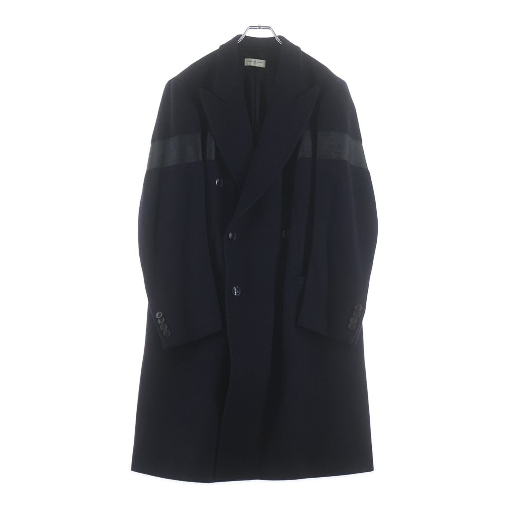 DRIES VAN NOTEN(ドリスヴァンノッテン) ウール チェスターコート ネイビー RODNEY-B ※サンプル品