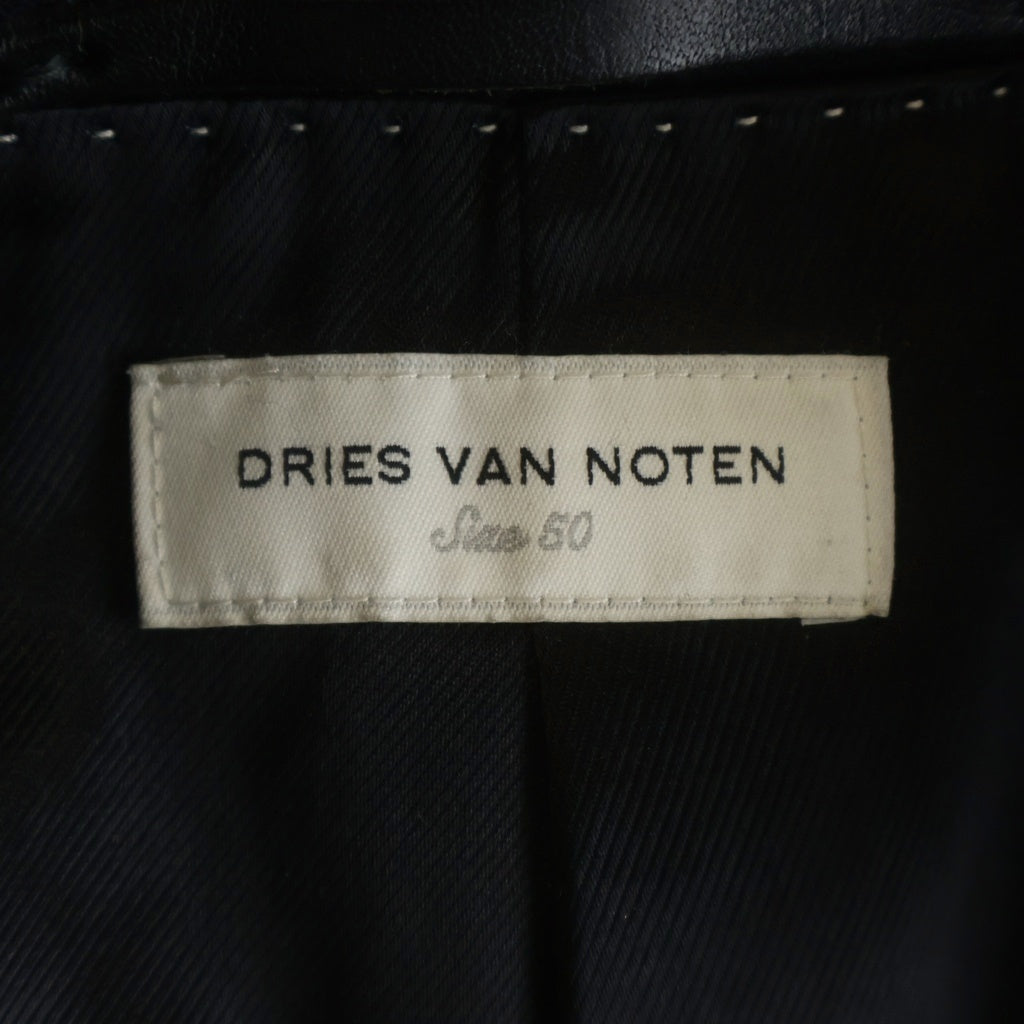 DRIES VAN NOTEN(ドリスヴァンノッテン) ウール チェスターコート ネイビー RODNEY-B ※サンプル品
