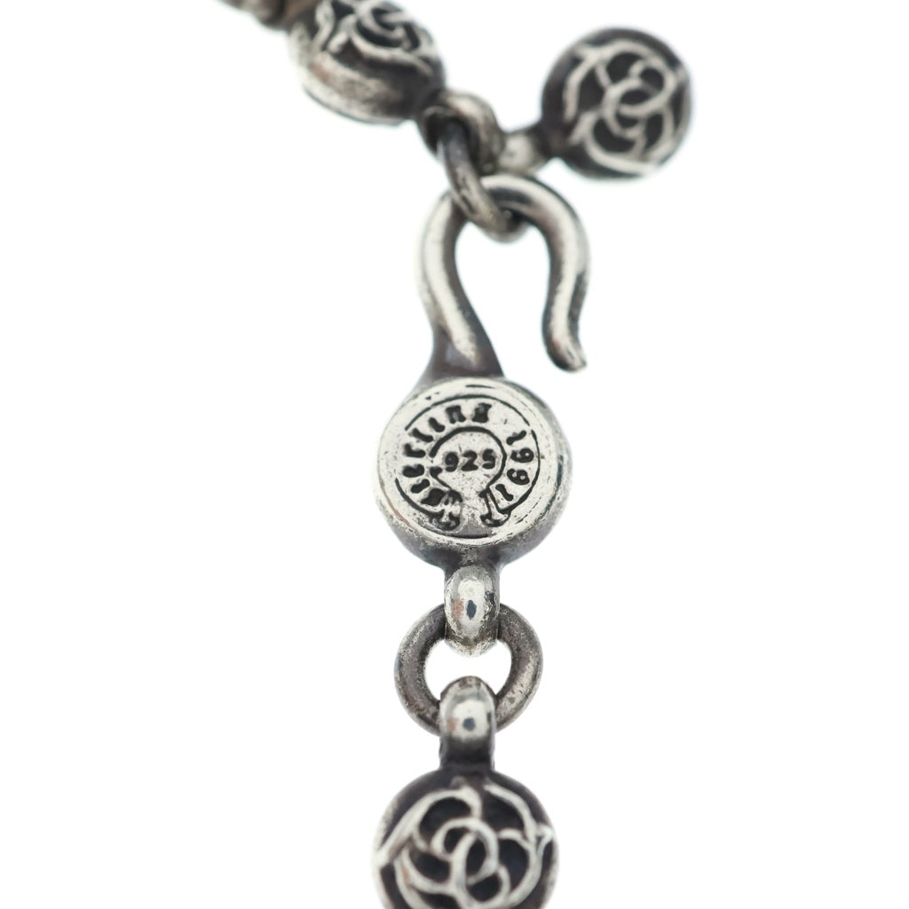 CHROME HEARTS(クロムハーツ) #1 FRLBL CHN HEART DAGGER フローラルボールチェーン ハートダガー ネックレス シルバー