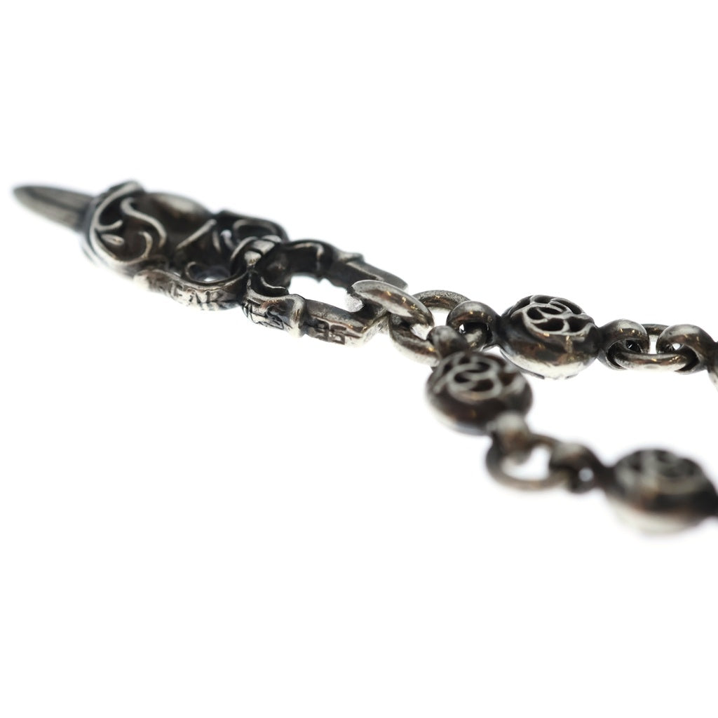 CHROME HEARTS(クロムハーツ) #1 FRLBL CHN HEART DAGGER フローラルボールチェーン ハートダガー ネックレス シルバー