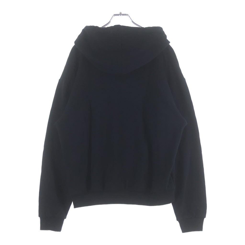 CELINE(セリーヌ) LOGO PRINT HOODIE ロゴプリントプルオーバーパーカー フーディー ブラック RY0JH670Q