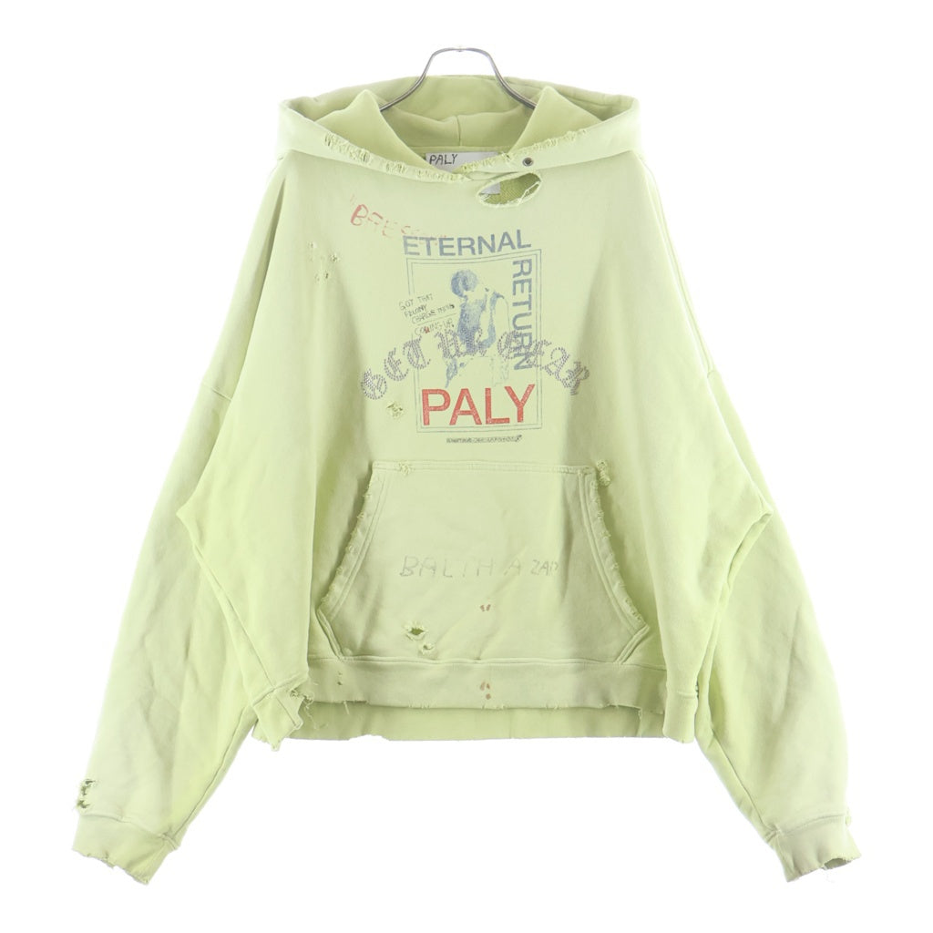 パリーハリウッド Paly Hollywood  25AW バックフォトプリントダメージ加工パーカー メンズ M/L Paly Hollywood(パリーハリウッド) 25AW ETERNAL RETURN デストロイ