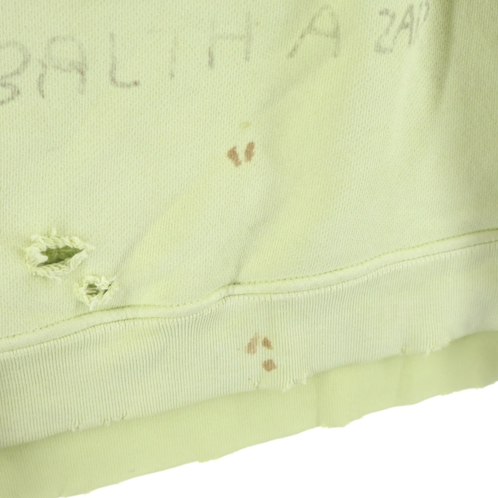 Paly Hollywood(パリーハリウッド) 25AW ETERNAL RETURN デストロイ加工スタッズプルオーバーパーカー グリーン