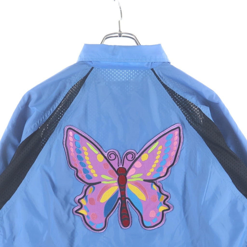 Needles(ニードルス) Reduild by Needles Covered Nylon Coach Jacket メッシュ切替 再構築コーチジャケット ブルー