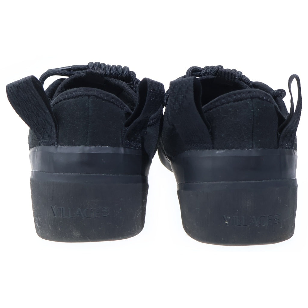 NO BRAND(ノーブランド) Village PM(ビレッジピーエム)1PM Low Cut Sneakers スエード ローカットスニーカー ブラック US10/28cm F11000