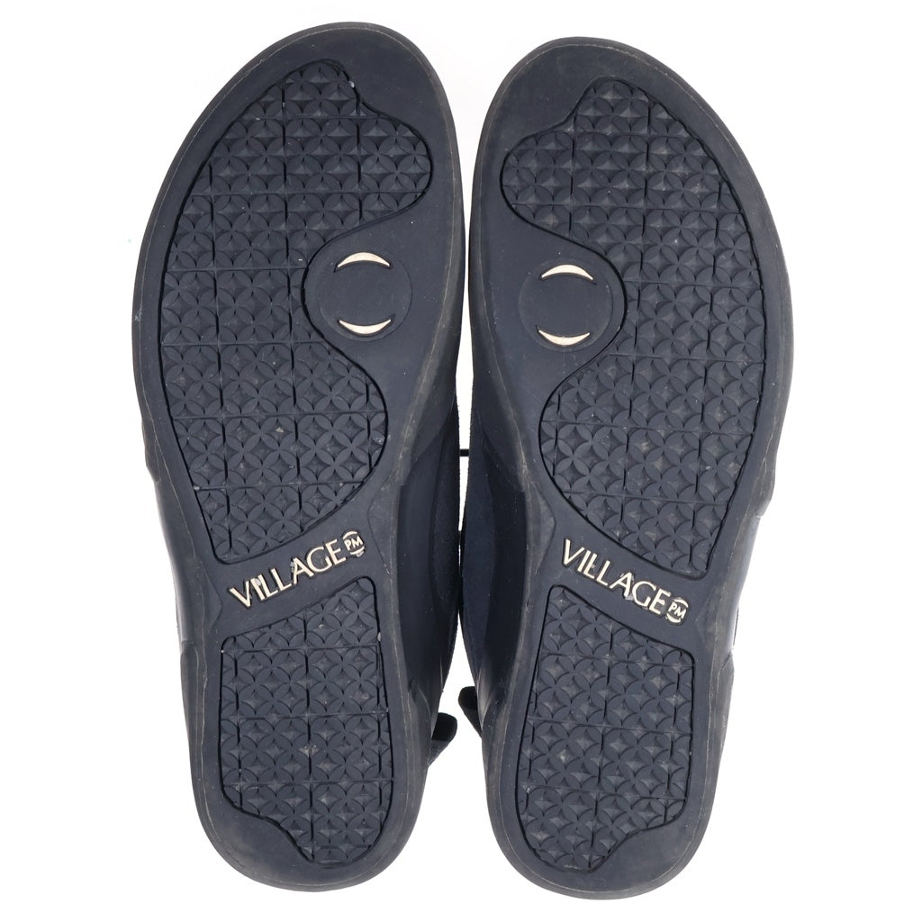 NO BRAND(ノーブランド) Village PM(ビレッジピーエム)1PM Low Cut Sneakers スエード ローカットスニーカー ブラック US10/28cm F11000