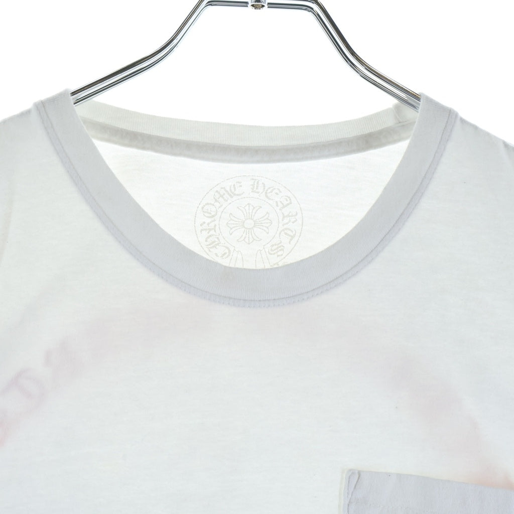 CHROME HEARTS(クロムハーツ) BACK GRAD CIRCLE LOGO TEE バック グラデーション サークルロゴ クルーネック半袖Tシャツ カットソー ホワイト