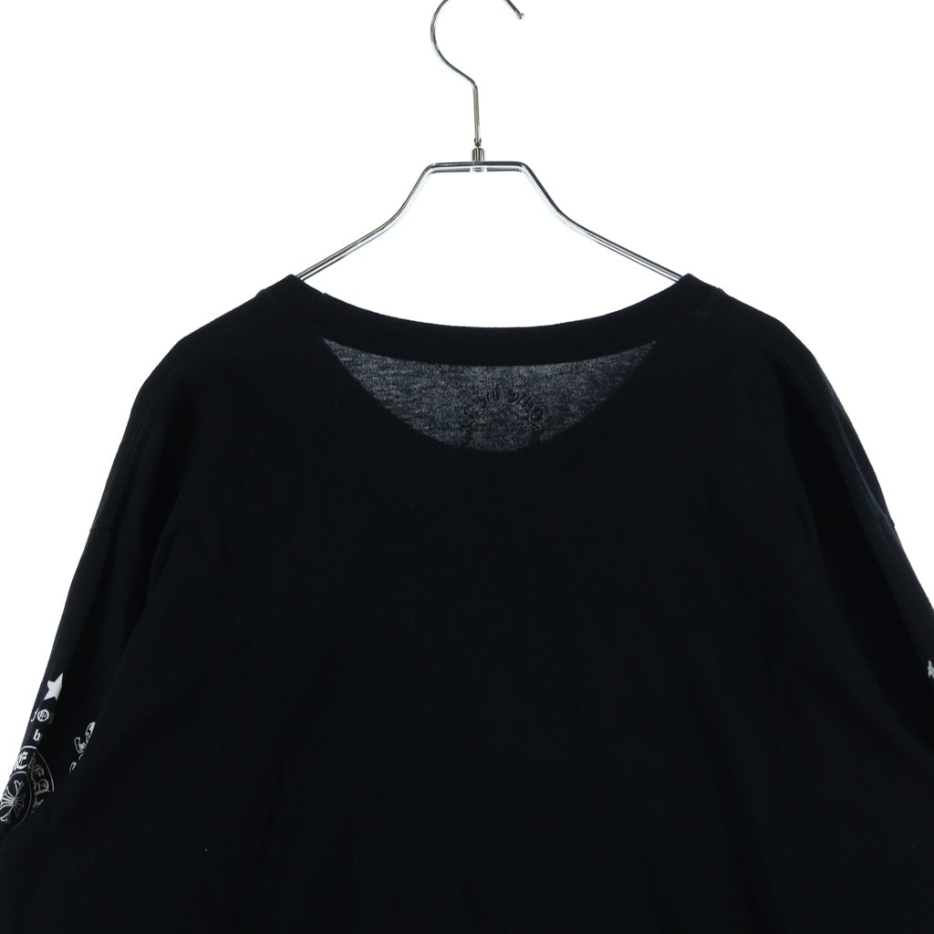 CHROME HEARTS(クロムハーツ) HARRIS TEETER L/S フロントフォティプリント クルーネック長袖カットソー ブラック