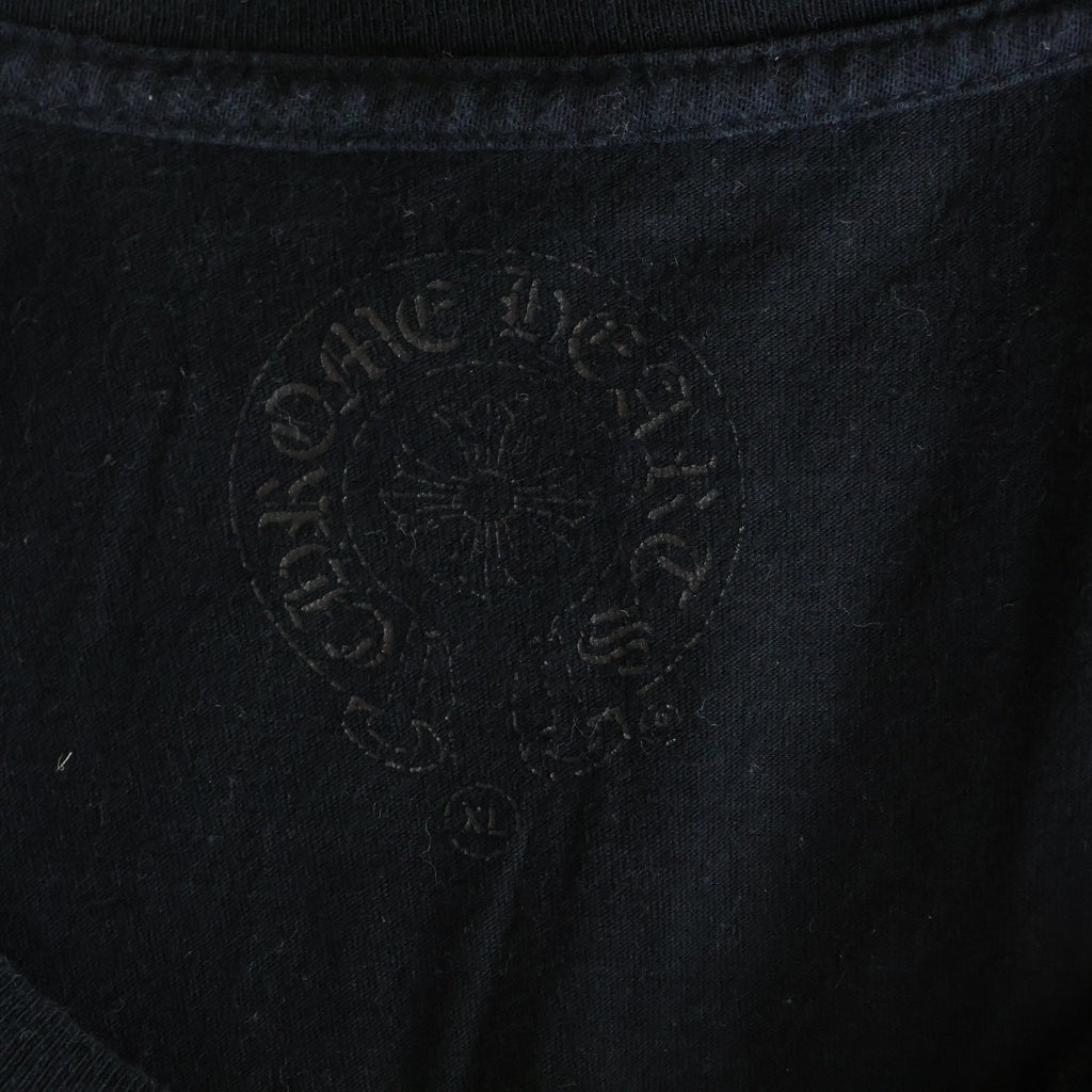 CHROME HEARTS(クロムハーツ) HARRIS TEETER L/S フロントフォティプリント クルーネック長袖カットソー ブラック