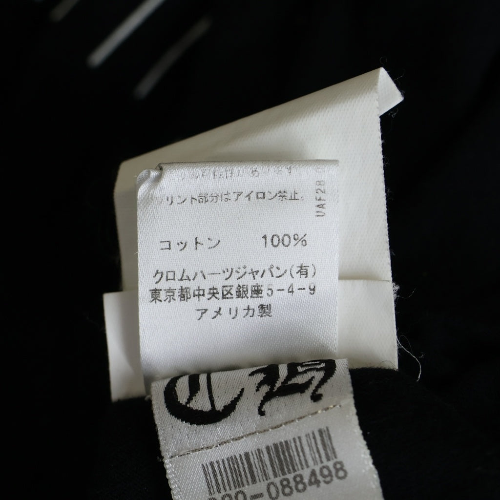 CHROME HEARTS(クロムハーツ) HARRIS TEETER L/S フロントフォティプリント クルーネック長袖カットソー ブラック