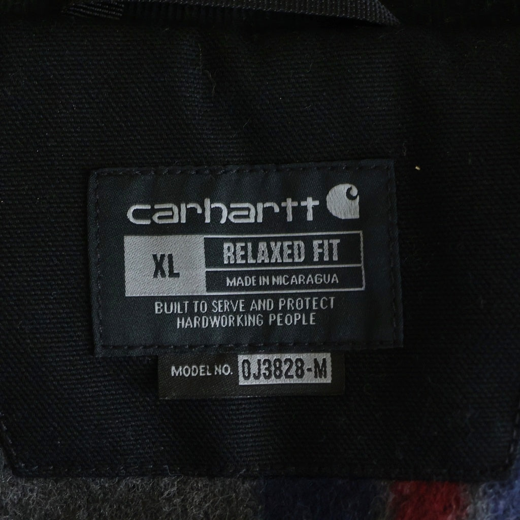 CARHARTT(カーハート) DUCK DETROIT JACKET デトロイトジャケット コーデュロイ切替ジャケット ブラック 0J3828‐M