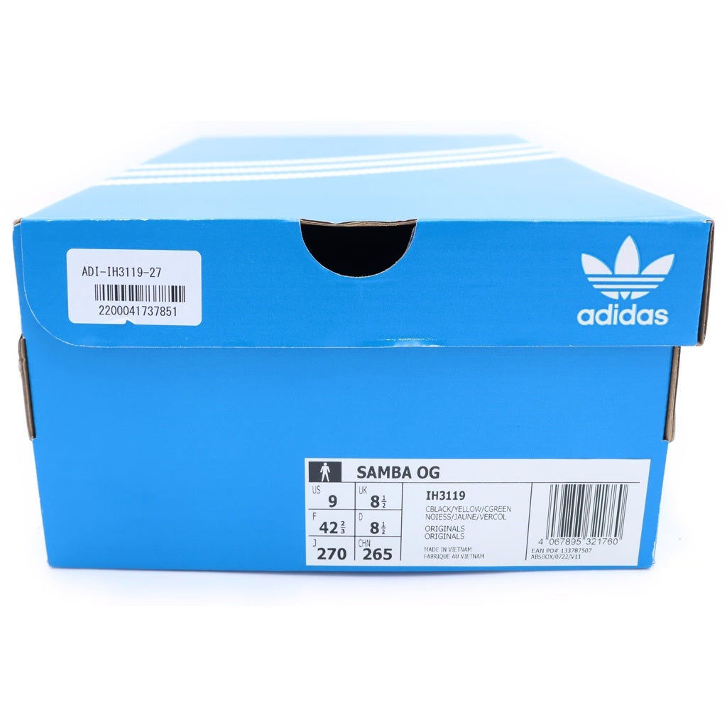 adidas(アディダス) Samba OG Rasta Black サンバ OG ラスタブラック ローカットスニーカー トリコロール ブラック IH3119