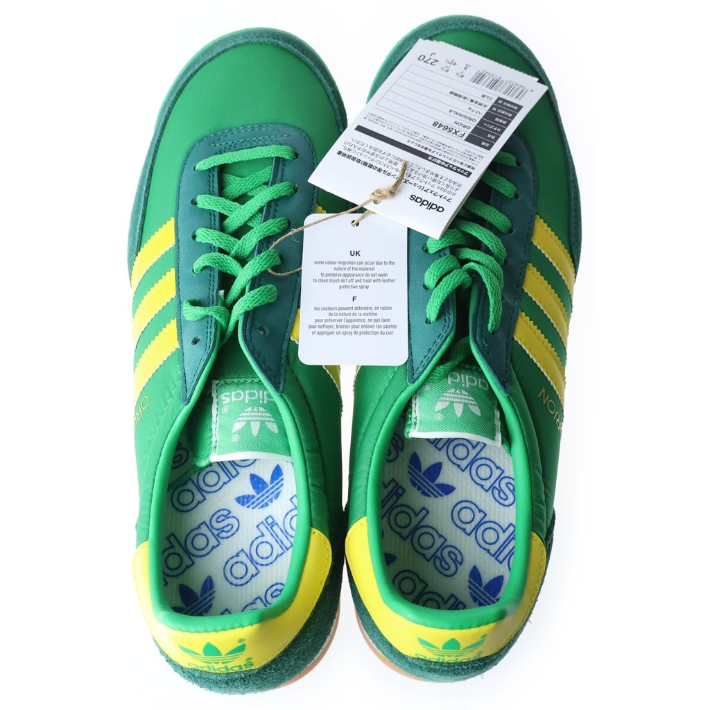 adidas(アディダス) ORION オリオン ローカットスニーカー ガムソール ナイロン グリーン/イエロー FX5648