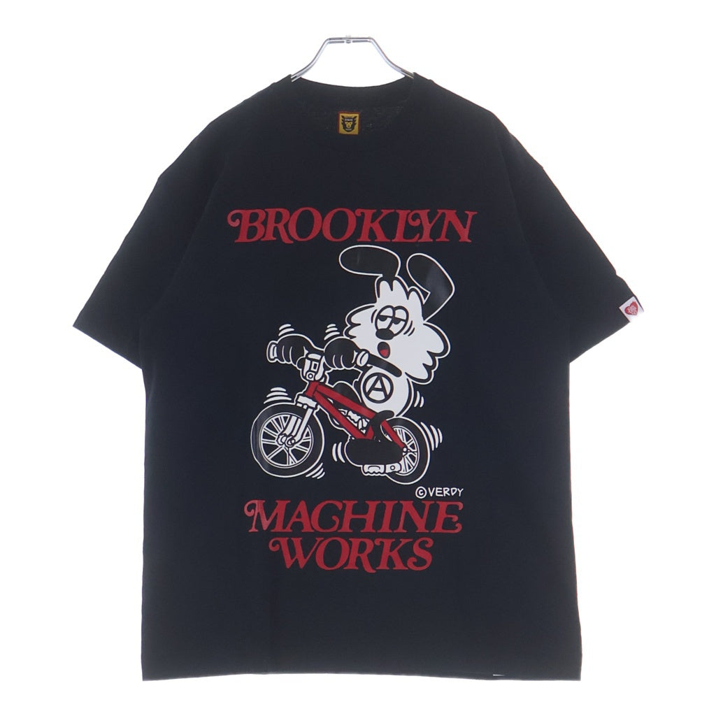 HUMAN MADE(ヒューマンメイド) x Girls Don't Cry Brooklyn Machine Works T-Shirt プリントクルーネック半袖カットソーブラック XX23TE011
