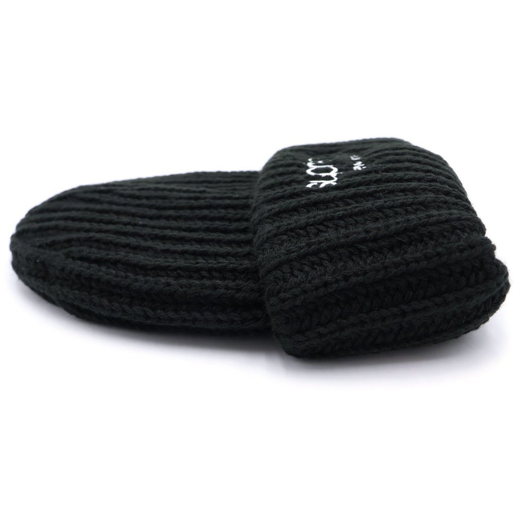 シュプリーム　チャンキーリブクラシックロゴビーニー　ブラック SUPREME(シュプリーム) 24AW Classic Logo Chunky Ribbed Beanie