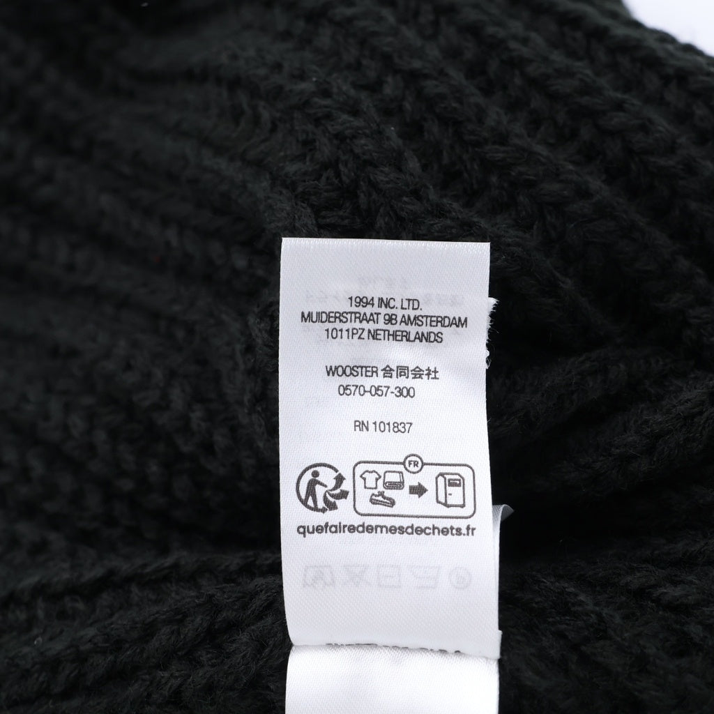 SUPREME(シュプリーム) 24AW Classic Logo Chunky Ribbed Beanie クラシックロゴ チャンキーリブニットビーニー ブラック