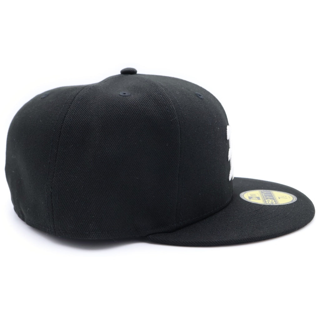 WACKO MARIA(ワコマリア) ×NEW ERA ニューエラ ロゴ刺繍 ベースボールキャップ 帽子 ブラック/ホワイト 25FW-WMA-CP01