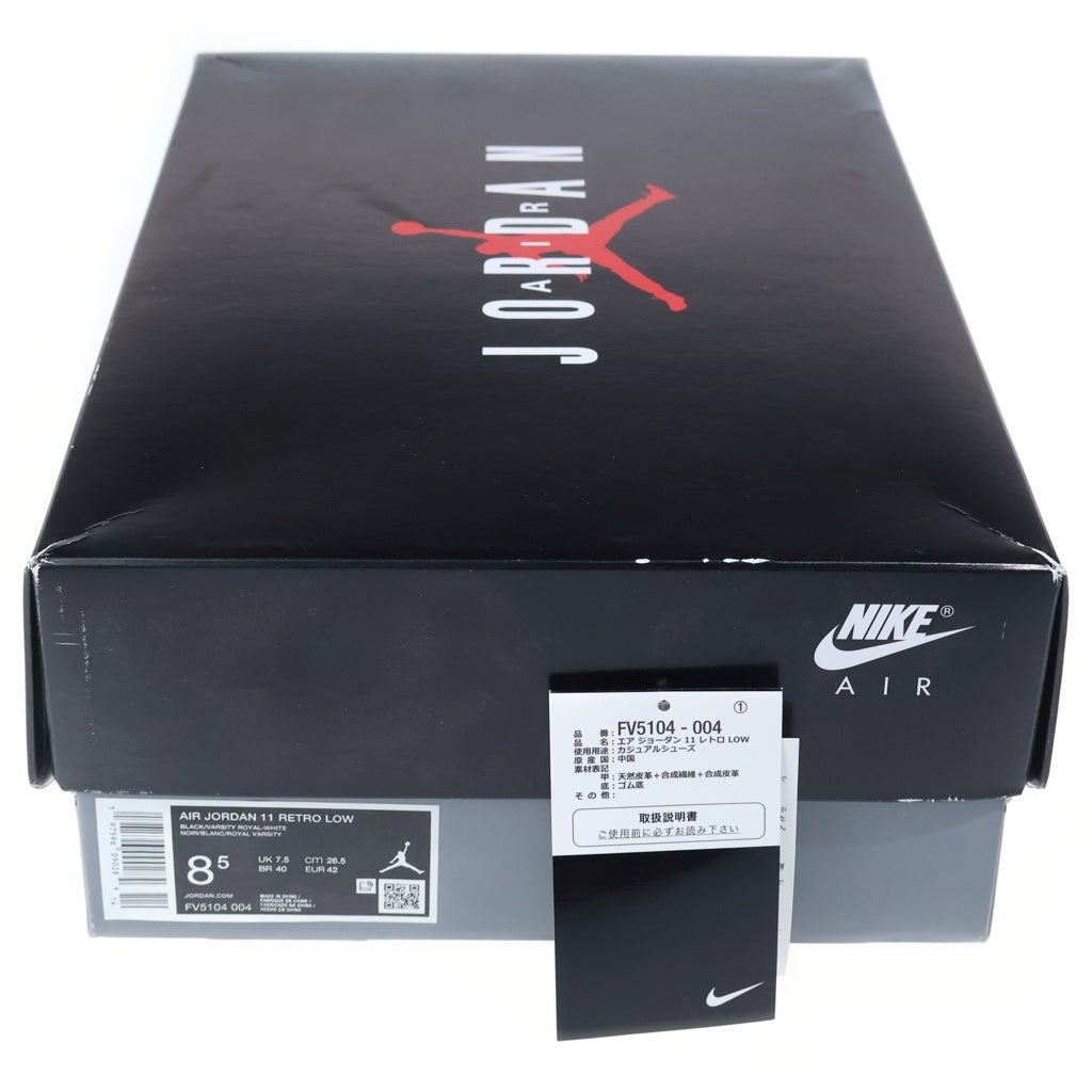 NIKE(ナイキ) Air Jordan 11 Retro Low Black and Varsity Royal Space Jam エアジョーダン11 レトロ ロー ハイカットスニーカー US8.5/26.5cm FV5104-004